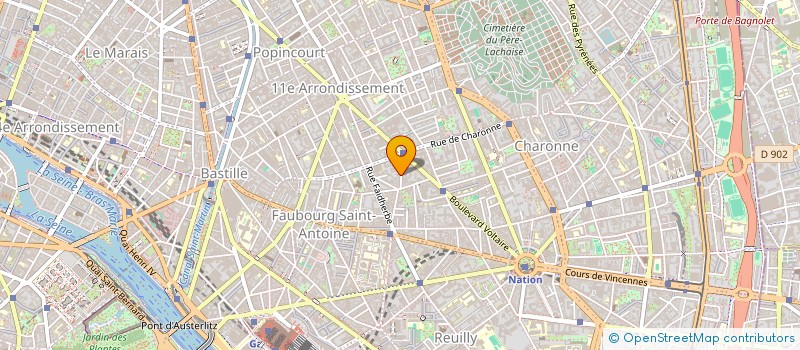 localisation de l'entreprise MONSIEUR LAURENT PASCAL PROUST  PARIS