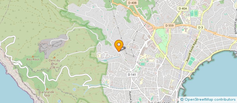 localisation de l'entreprise MONSIEUR LAURENT PASCAULT  LA CIOTAT