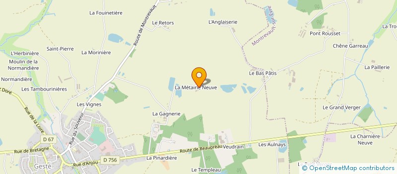 localisation de l'entreprise MONSIEUR LAURENT PASQUIER à BEAUPREAU-EN-MAUGES
