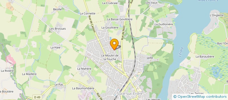 localisation de l'entreprise MONSIEUR LAURENT PASTIER  SUCE-SUR-ERDRE