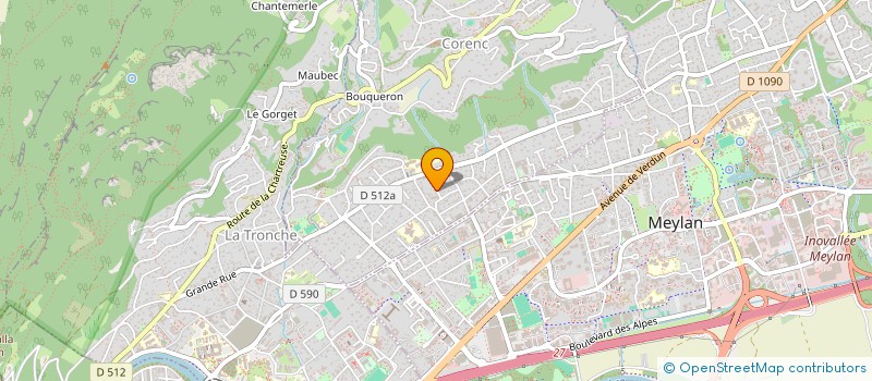 localisation de l'entreprise MONSIEUR LAURENT PATOUX  CORENC