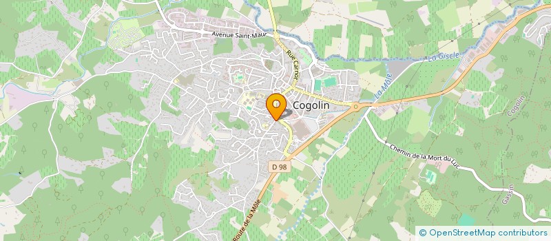 localisation de l'entreprise MONSIEUR LAURENT PATRICE  COGOLIN