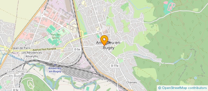 localisation de l'entreprise MONSIEUR LAURENT PATROIX  AMBERIEU-EN-BUGEY