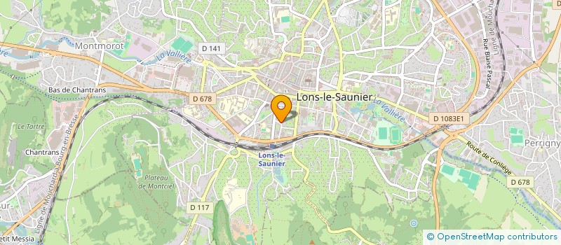 localisation de l'entreprise MONSIEUR LAURENT PAUDEX à LONS-LE-SAUNIER