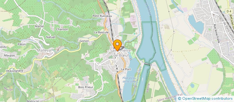 localisation de l'entreprise MONSIEUR LAURENT PAUL  SAINT-PIERRE-DE-BUF