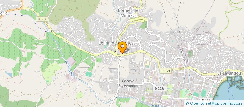 localisation de l'entreprise MONSIEUR LAURENT PAUMIER  BORMES-LES-MIMOSAS