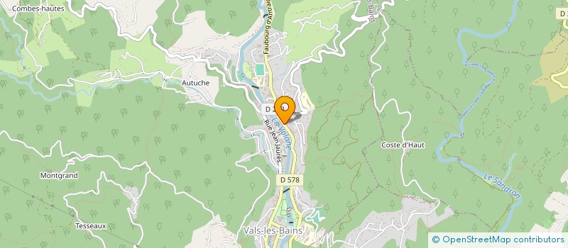 localisation de l'entreprise MONSIEUR LAURENT PAYET  VALS-LES-BAINS