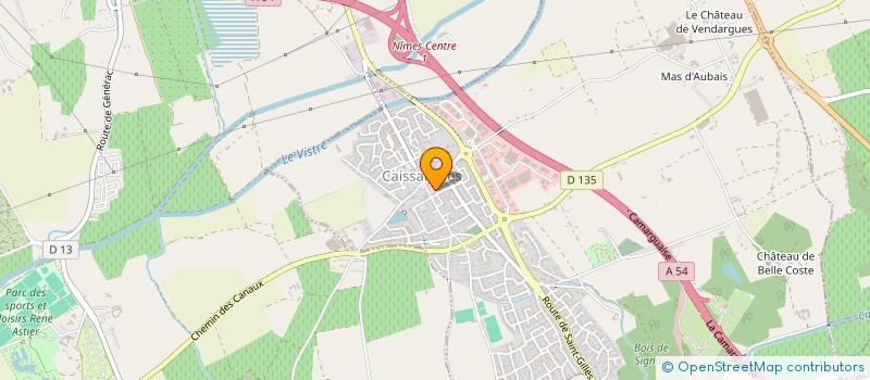 localisation de l'entreprise MONSIEUR LAURENT PECANTET  CAISSARGUES