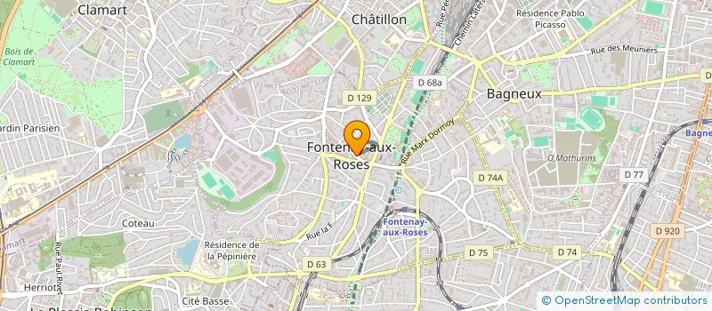 localisation de l'entreprise MONSIEUR LAURENT PEDRONO à FONTENAY-AUX-ROSES