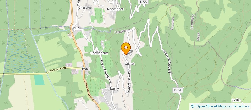 localisation de l'entreprise MONSIEUR LAURENT PEGAZ-BECHON  CHINDRIEUX