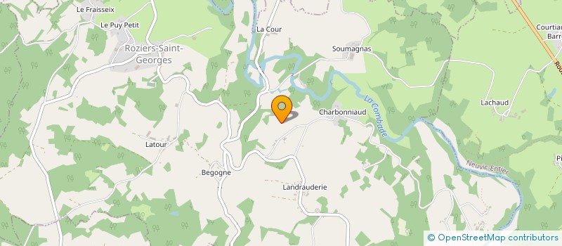 localisation de l'entreprise MONSIEUR LAURENT PEJOU à ROZIERS-SAINT-GEORGES