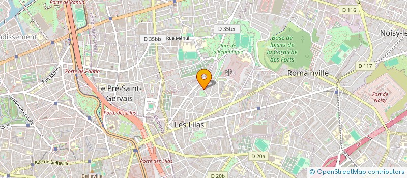 localisation de l'entreprise MONSIEUR LAURENT PELE à LES LILAS