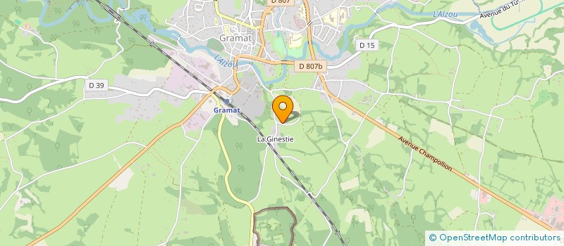 localisation de l'entreprise MONSIEUR LAURENT PELLEGRY  GRAMAT