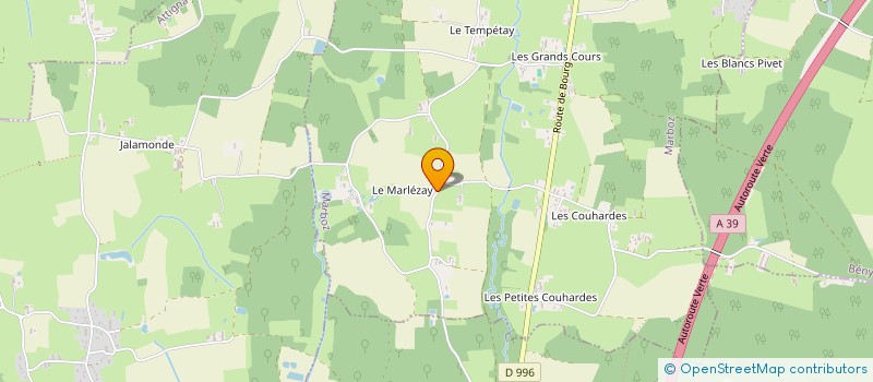 localisation de l'entreprise MONSIEUR LAURENT PELLETIER à MARBOZ