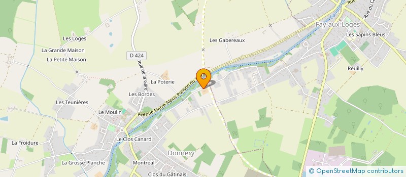 localisation de l'entreprise MONSIEUR LAURENT PERDOUX à DONNERY