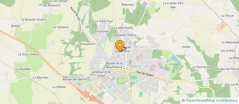 localisation de l'entreprise MONSIEUR LAURENT PERDREL  ALLAIRE