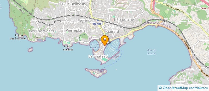 localisation de l'entreprise MONSIEUR LAURENT PEREZ à BANDOL