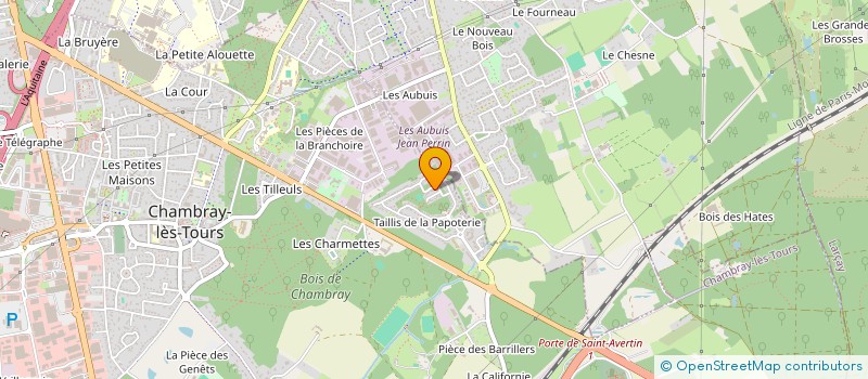 localisation de l'entreprise MONSIEUR LAURENT PERRAUD  CHAMBRAY-LES-TOURS