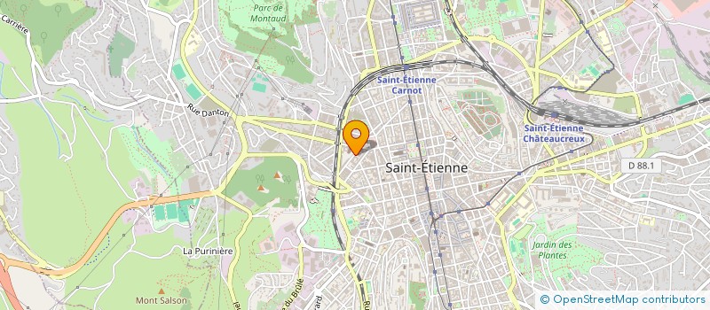 localisation de l'entreprise MONSIEUR LAURENT PERRET  SAINT-ETIENNE