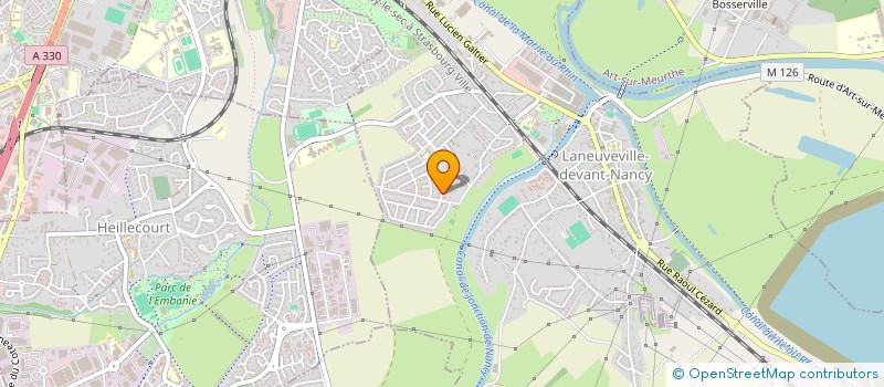 localisation de l'entreprise MONSIEUR LAURENT PERRIN  LANEUVEVILLE-DEVANT-NANCY