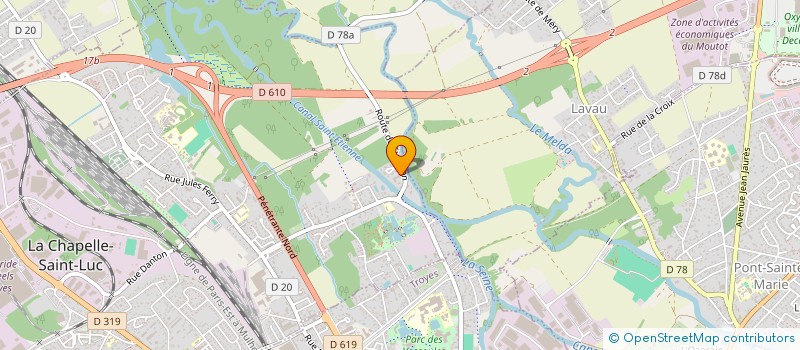 localisation de l'entreprise MONSIEUR LAURENT PERRIN  LA CHAPELLE-SAINT-LUC