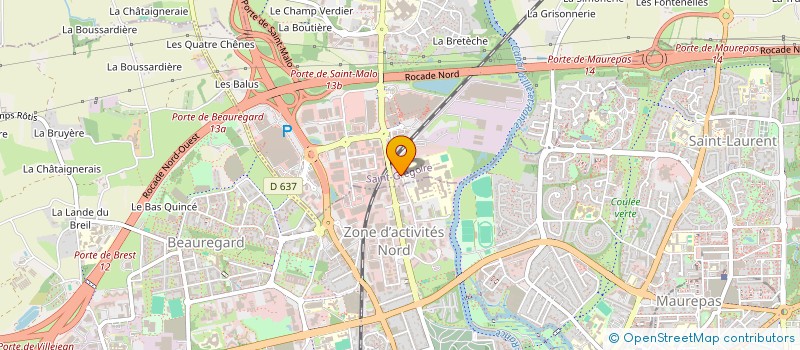 localisation de l'entreprise MONSIEUR LAURENT PERRON  SAINT-GREGOIRE