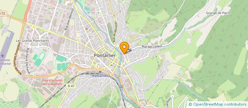 localisation de l'entreprise MONSIEUR LAURENT PERROT  PONTARLIER