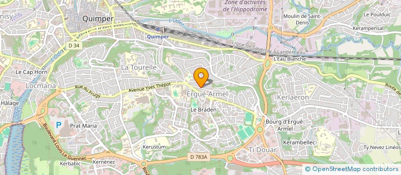 localisation de l'entreprise MONSIEUR LAURENT PETILLON à QUIMPER