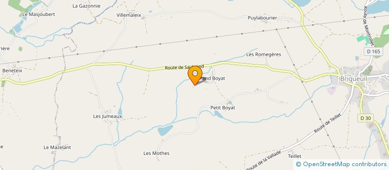 localisation de l'entreprise MONSIEUR LAURENT PETIT  BRIGUEUIL