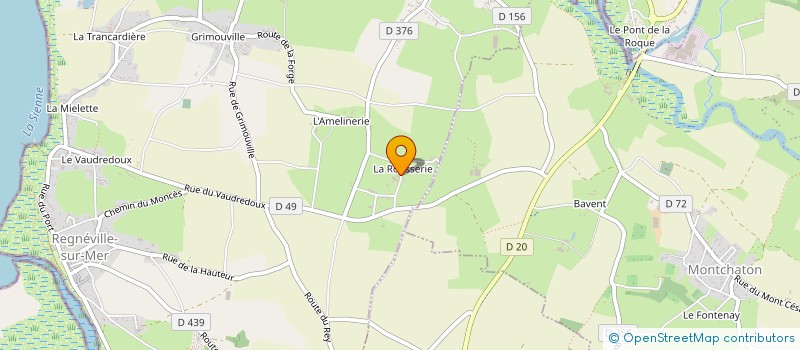 localisation de l'entreprise MONSIEUR LAURENT PETITBOUT  REGNEVILLE-SUR-MER