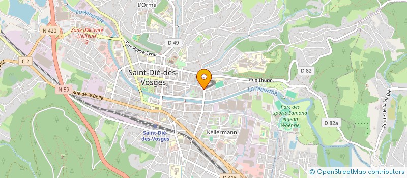 localisation de l'entreprise MONSIEUR LAURENT PETRY à SAINT DIE DES VOSGES