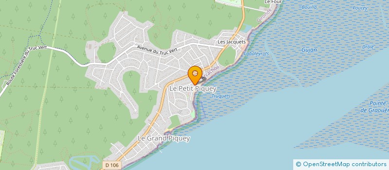 localisation de l'entreprise MONSIEUR LAURENT PEVROL à LEGE-CAP-FERRET