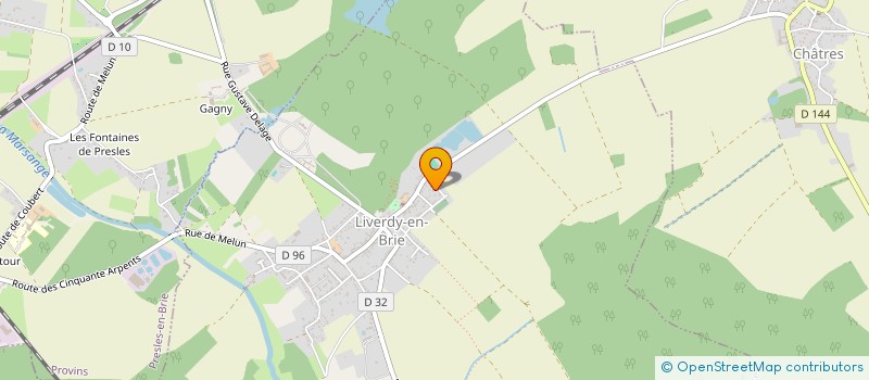 localisation de l'entreprise MONSIEUR LAURENT PEYRAUD  LIVERDY-EN-BRIE