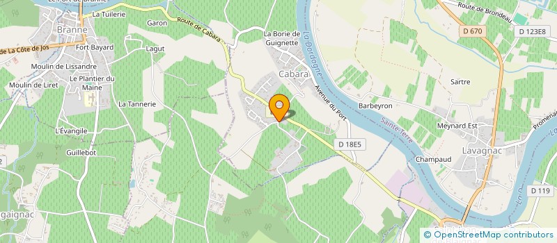 localisation de l'entreprise MONSIEUR LAURENT PEYRON  CABARA