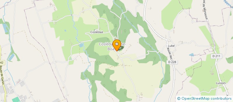 localisation de l'entreprise MONSIEUR LAURENT PHESANS  COSLEDAA-LUBE-BOAST