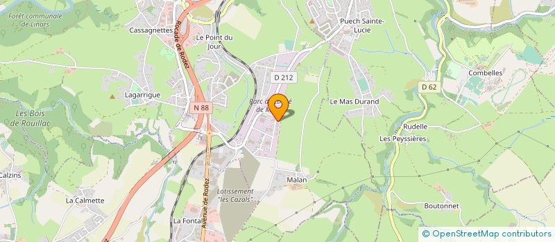 localisation de l'entreprise MONSIEUR LAURENT PHILIPPE SOLIGNAC  OLEMPS