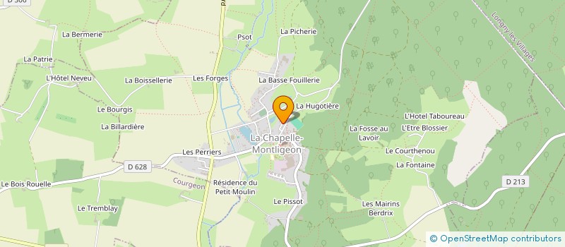 localisation de l'entreprise MONSIEUR LAURENT PICHON à LA CHAPELLE-MONTLIGEON