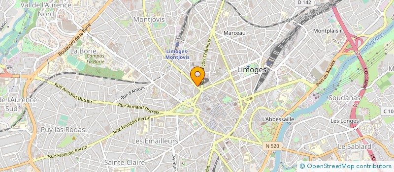 localisation de l'entreprise MONSIEUR LAURENT PICOT à LIMOGES