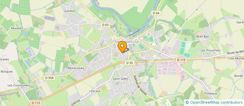 localisation de l'entreprise MONSIEUR LAURENT PICOURET  BIOULE