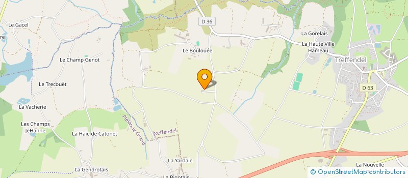 localisation de l'entreprise MONSIEUR LAURENT PIEL  TREFFENDEL