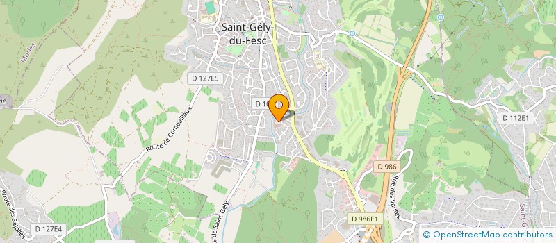 localisation de l'entreprise MONSIEUR LAURENT PIERRE LEON COLLOT  SAINT-GELY-DU-FESC