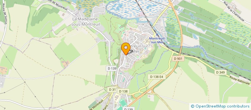 localisation de l'entreprise MONSIEUR LAURENT PIERRU  MONTREUIL-SUR-MER