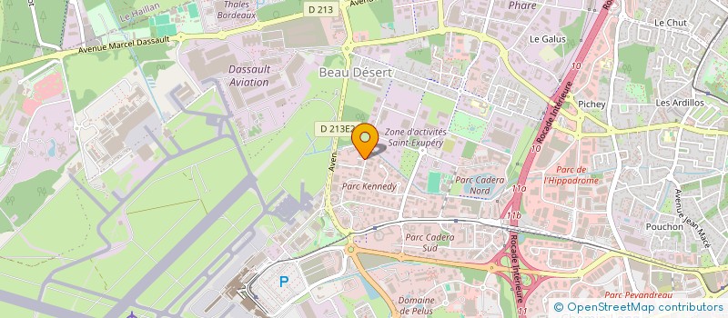 localisation de l'entreprise MONSIEUR LAURENT PIGEAT  MERIGNAC