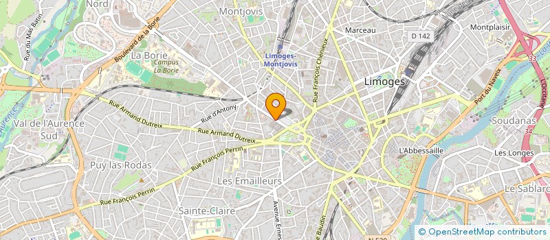 localisation de l'entreprise MONSIEUR LAURENT PILLE à LIMOGES