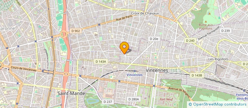 localisation de l'entreprise MONSIEUR LAURENT PINEL à VINCENNES