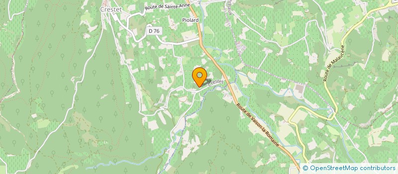 localisation de l'entreprise MONSIEUR LAURENT PINSARD  CRESTET