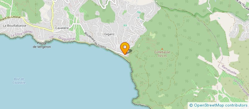 localisation de l'entreprise MONSIEUR LAURENT PIOMBO  LA CROIX-VALMER