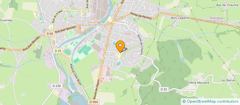 localisation de l'entreprise MONSIEUR LAURENT PIQUET  GUEUGNON