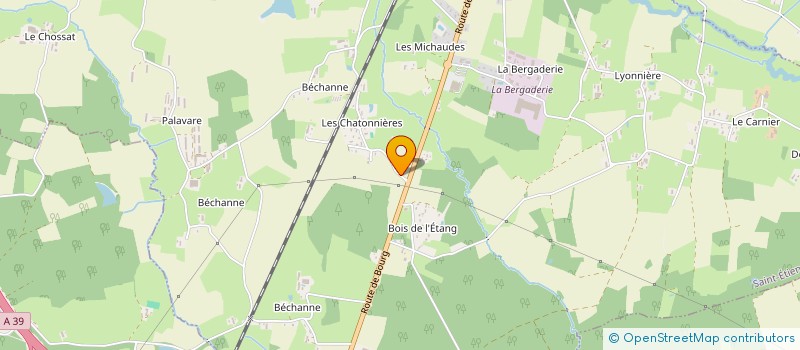 localisation de l'entreprise MONSIEUR LAURENT PIROUX à SAINT-ETIENNE-DU-BOIS