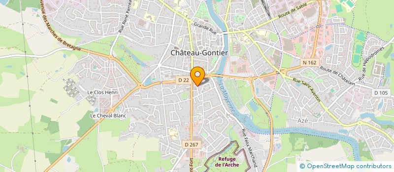 localisation de l'entreprise MONSIEUR LAURENT PLUCHART  CHATEAU-GONTIER-SUR-MAYENNE